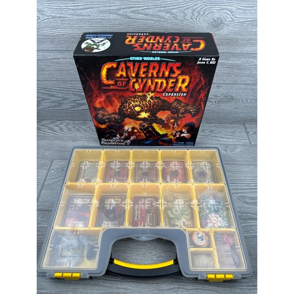 Shadows Of Brimstone: Other Worlds Caverns Of Cynder Expansion Game Case Sleeved - Picture 1 of 11